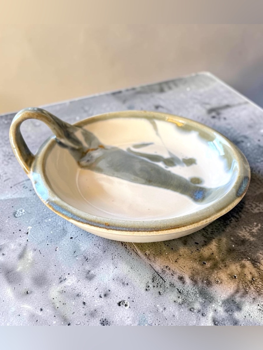 Handmade pottery trinket/candle dish